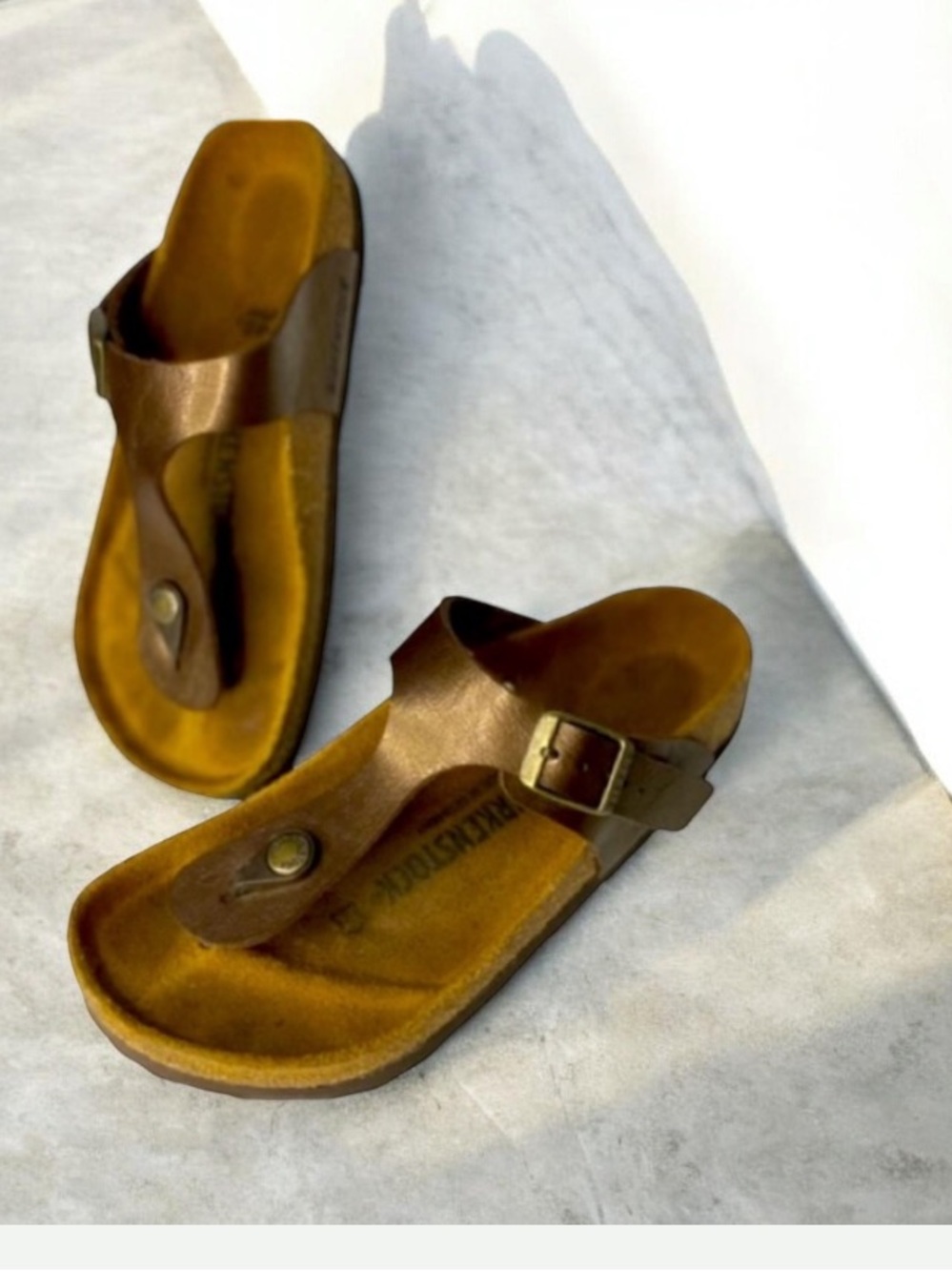 BIRKENSTOCK Gizeh Thong Brown Sandals Size 36